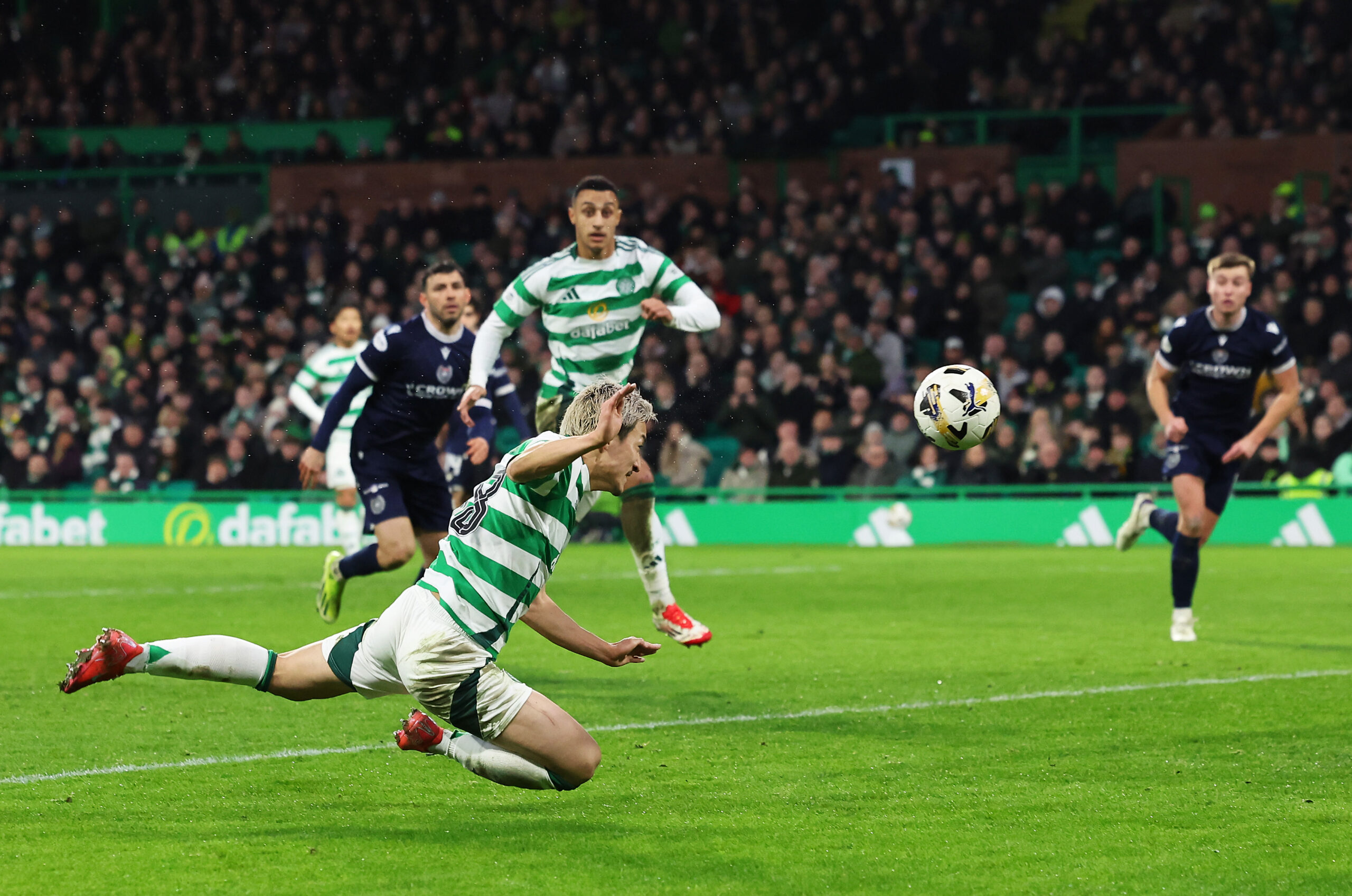 Celtic forward Maeda scores against Dundee