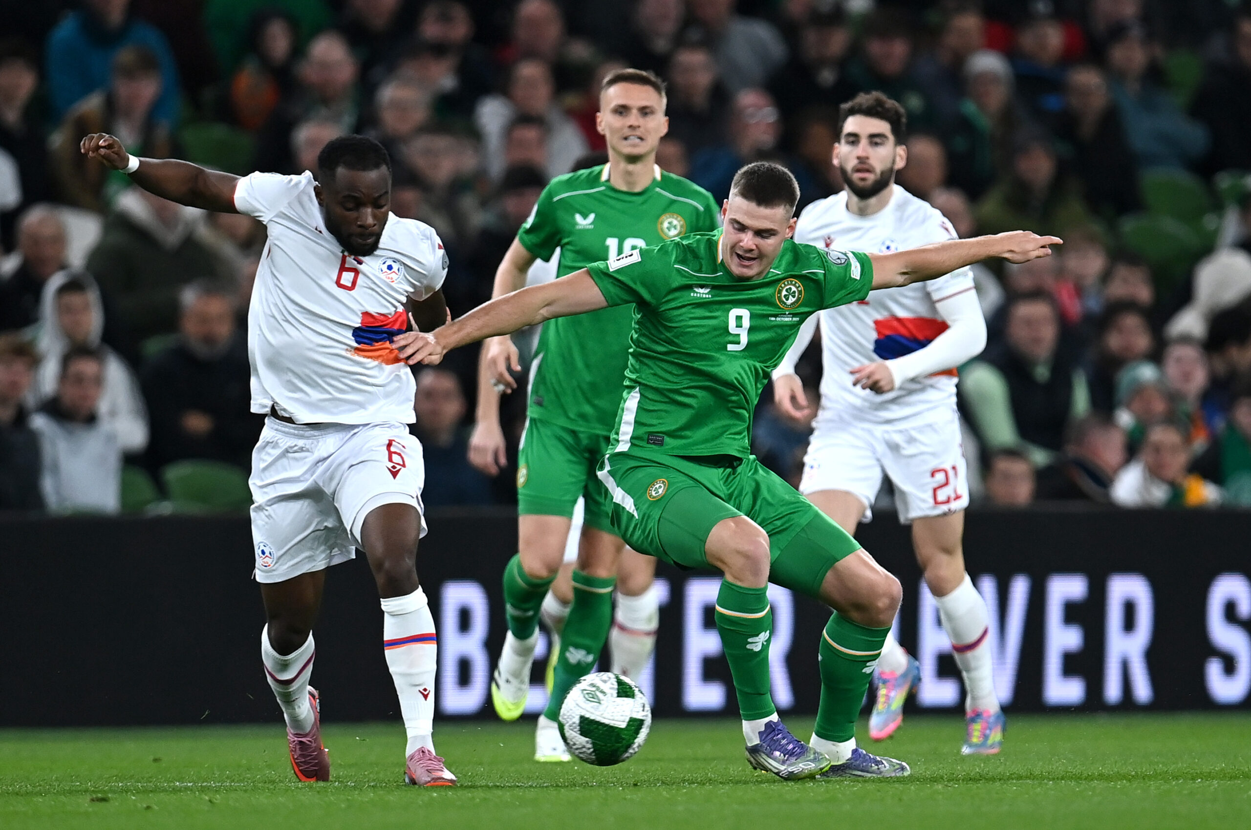 Celtic target Ferguson in action for Republic of Ireland