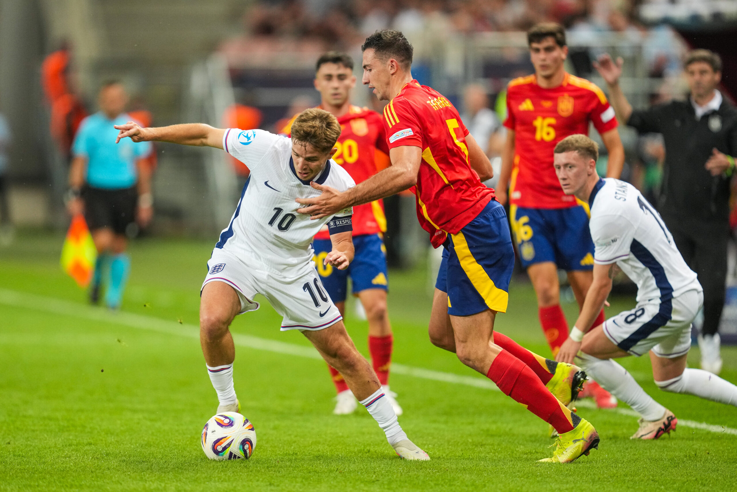 Leeds United target McAtee in action for England U21