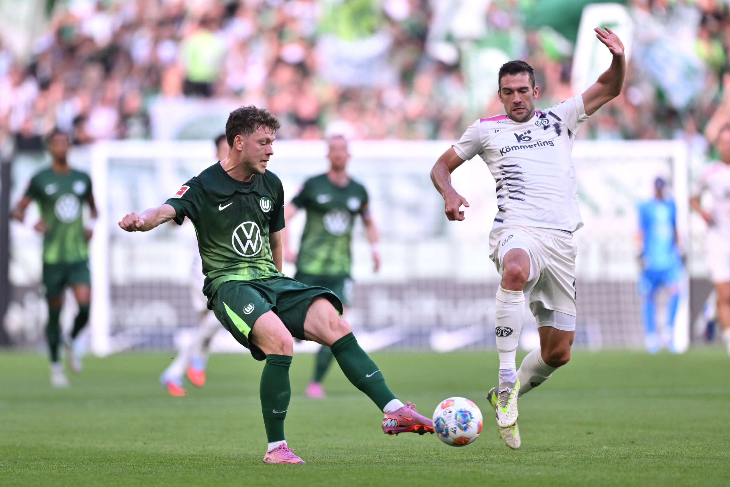 Rangers target Andreas Skov Olsen in action for Wolfsburg