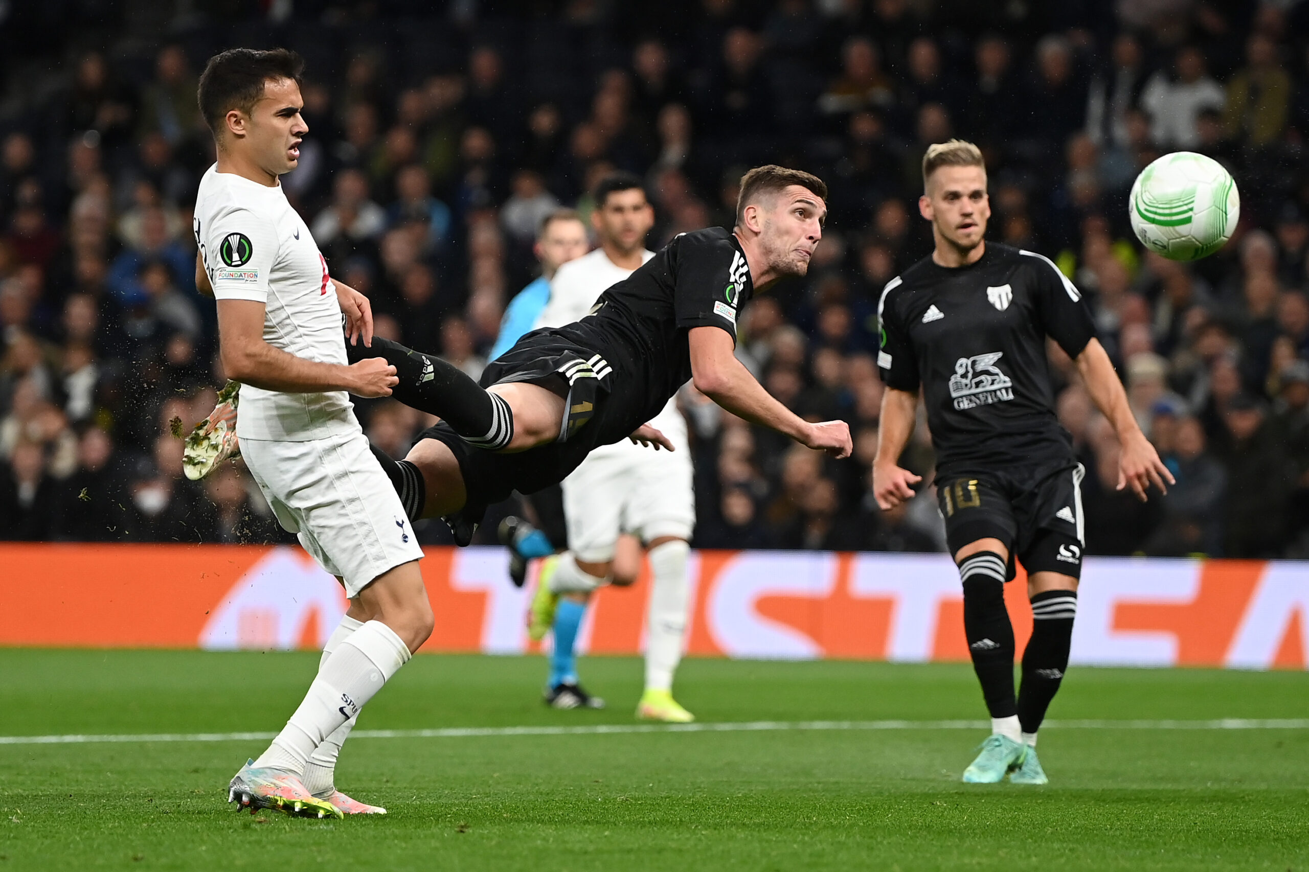 Celtic target Nardin Mulahusejnovic in action against Tottenham Hotspur