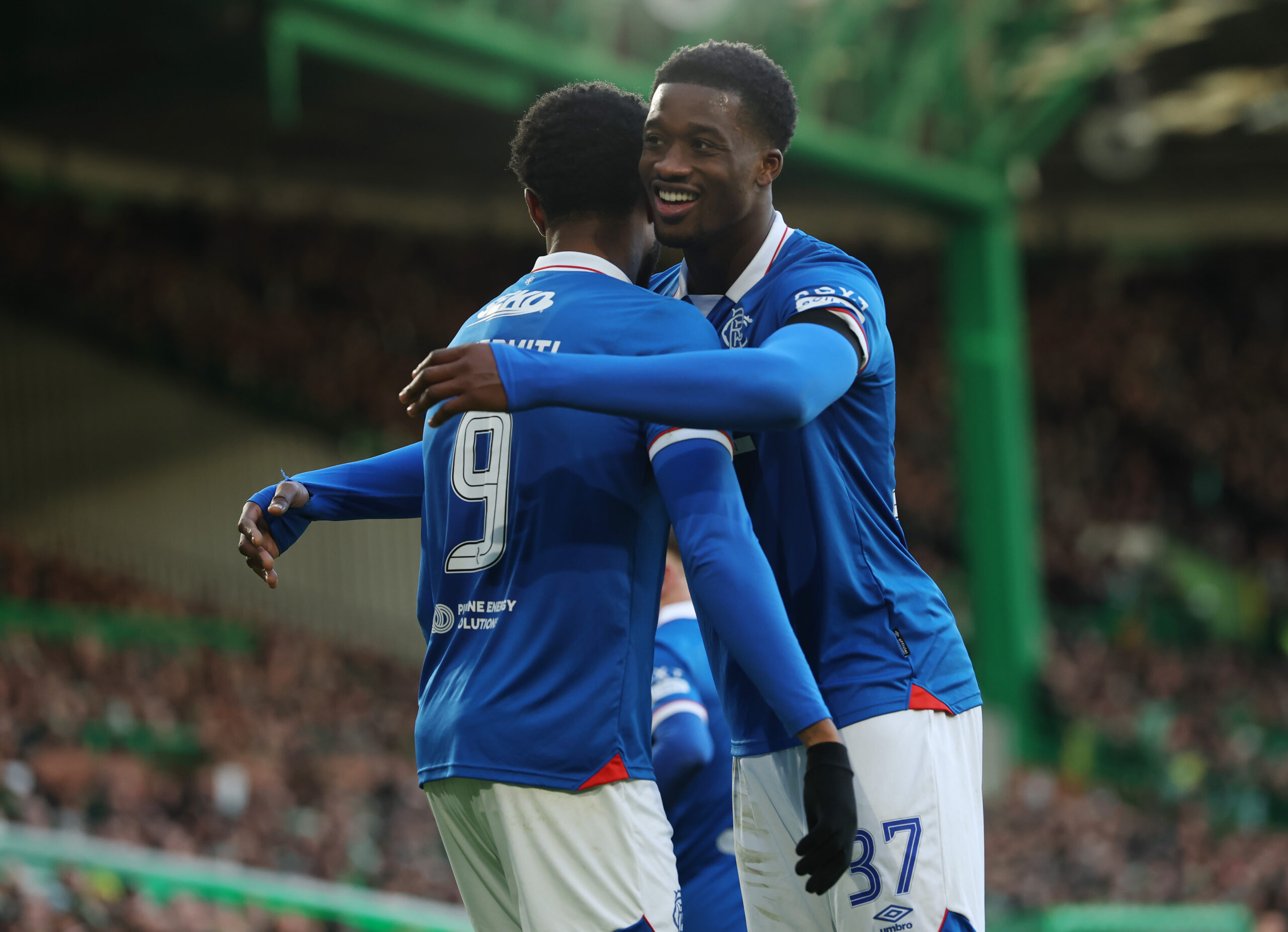 West Ham United target Martinez celebrates his goal for Rangers