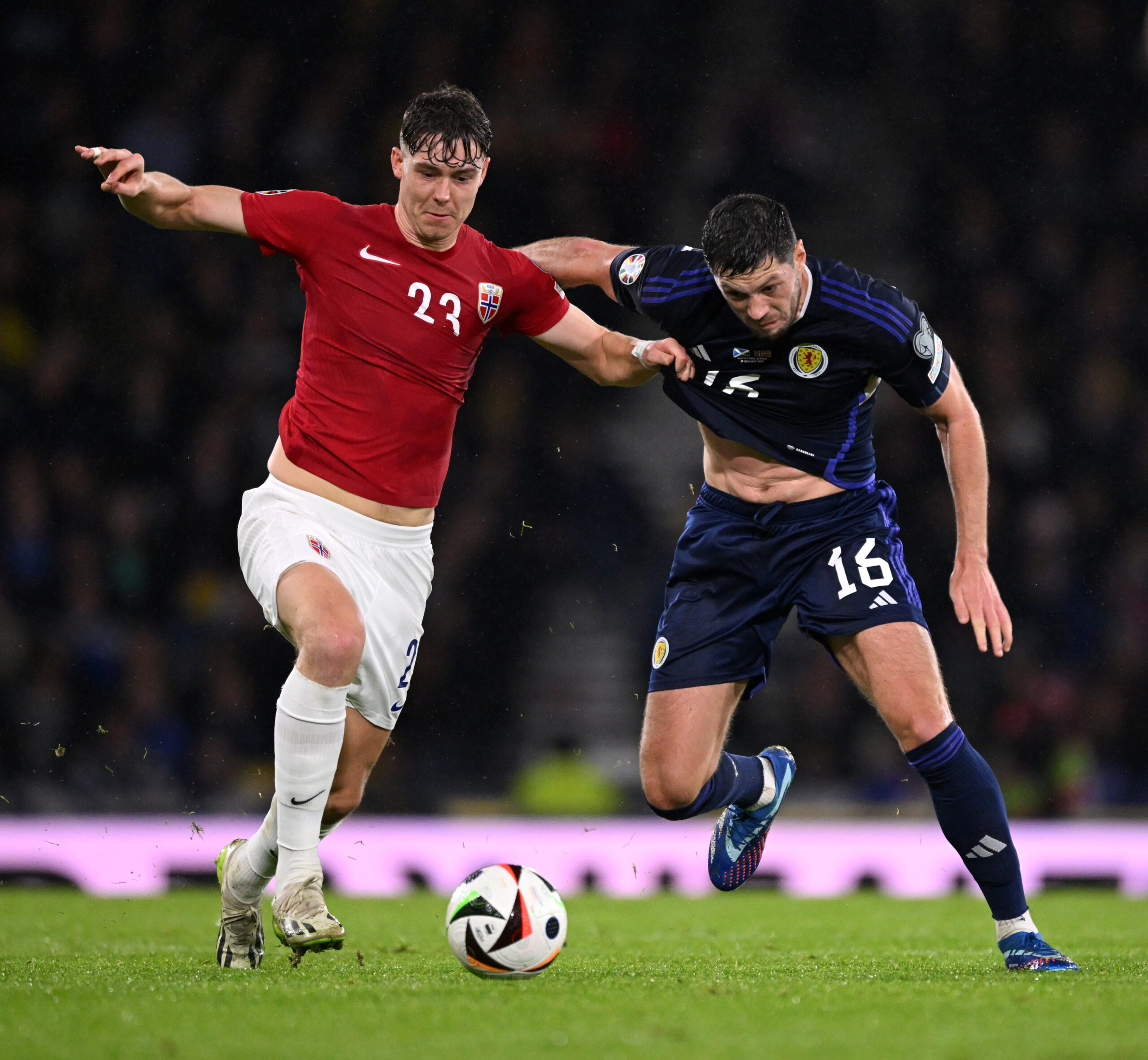 Celtic target McKenna in action for Scotland