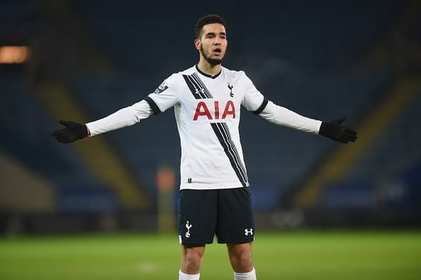 LEICESTER, ENGLAND - MARCH 18: Nabil Bentaleb of Spurs U21 looks on during the Barclays U21 Premier League match between Leicester City U21 and Tottenham Hotspurs U21 at The King Power Stadium on March 18, 2016 in Leicester, England.  (Photo by Michael Regan/Getty Images)