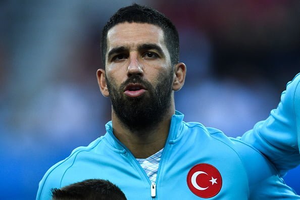 NICE, FRANCE - JUNE 17:  Arda Turan of Turkey looks on before the kick off during the UEFA EURO 2016 Group D match between Spain and Turkey at Allianz Riviera Stadium on June 17, 2016 in Nice, France.  (Photo by David Ramos/Getty Images)