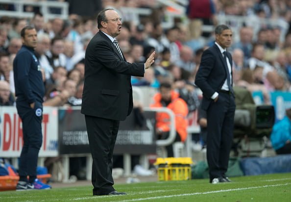 NEWCASTLE, ENGLAND - AUGUST 27: Rafa Benitez manager of Newcastle during the Premier League match between Newcastle United and Brighton & Hove Albion on August 27, 2016 in Newcastle. (Photo by Steve  Welsh/Getty Images)