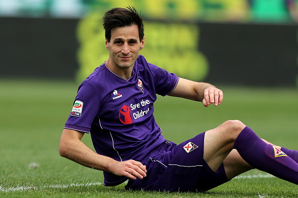 FLORENCE, ITALY - MAY 08: Nikola Kalinic of ACF Fiorentina reacts during the Serie A match between ACF Fiorentina and US Citta di Palermo at Stadio Artemio Franchi on May 8, 2016 in Florence, Italy.  (Photo by Gabriele Maltinti/Getty Images)