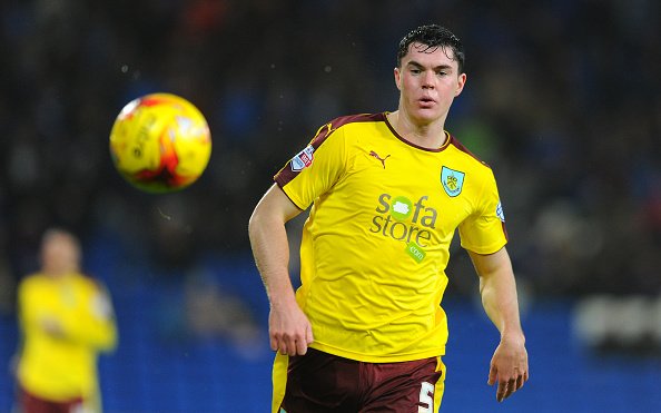 CARDIFF, WALES - NOVEMBER 28: Michael Keane of Burnley during the Sky Bet Championship match between Cardiff City and Burnley at the Cardiff City Stadium on November 28, 2015 in Cardiff, Wales.  (Photo by Harry Trump/Getty Images)