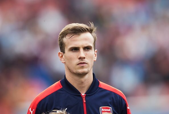 GOTHENBURG, SWEDEN - AUGUST 07: Rob Holding of Arsenal during the Pre-Season Friendly between Arsenal and Manchester City at Ullevi on August 7, 2016 in Gothenburg, Sweden. (Photo by Nils Petter Nilsson/Ombrello/Getty Images)