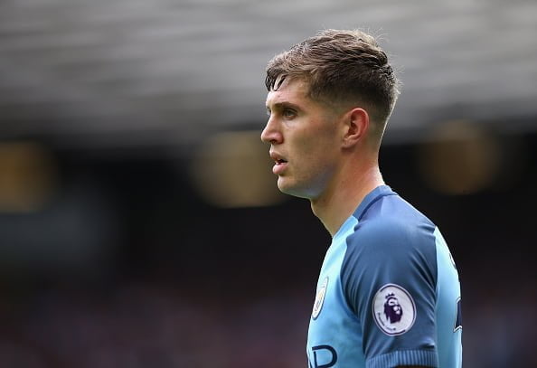 MANCHESTER, ENGLAND - SEPTEMBER 10:  John Stones of Manchester City during the Premier League match between Manchester United and Manchester City at Old Trafford on September 10, 2016 in Manchester, England.  (Photo by Alex Livesey/Getty Images)