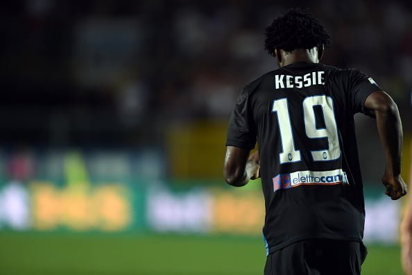 BERGAMO, ITALY - AUGUST 21:  Franck Kessie of Atalanta BC in action during the Serie A match between Atalanta BC and SS Lazio at Stadio Atleti Azzurri d'Italia on August 21, 2016 in Bergamo, Italy.  (Photo by Pier Marco Tacca/Getty Images)