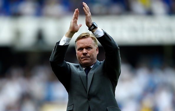 LONDON, ENGLAND - MAY 08:  Ronald Koeman manager of Southampton applauds fans during the Barclays Premier League match between Tottenham Hotspur and Southampton at White Hart Lane on May 8, 2016 in London, England.  (Photo by Mike Hewitt/Getty Images)