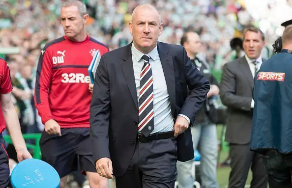 GLASGOW , SCOTLAND - SEPTEMBER 10: Mark Warburton manager of Rangers during the Ladbrokes Scottish Premiership match between Celtic and Rangers at Celtic Park on September 10, 2016 in Glasgow. (Photo by Steve  Welsh/Getty Images)