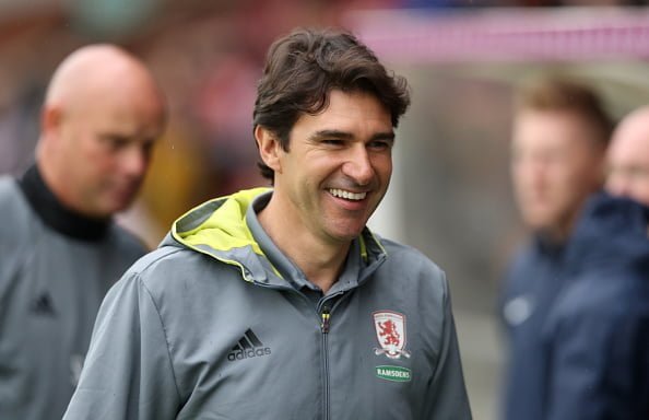 YORK, ENGLAND - JULY 09:  Aitor Karanka, the Middlesbrough manager looks on during the pre season friendly match between York City and Middlesbrough at Bootham Crescent on July 9, 2016 in York, England.  (Photo by David Rogers/Getty Images)
