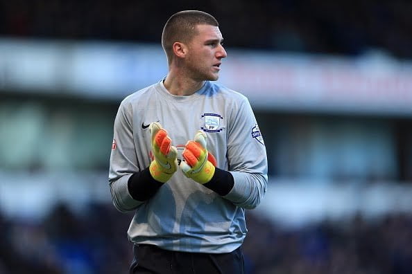 IPSWICH, ENGLAND - JANUARY 16:  Sam Johnstone of Preston North End during the Sky Bet Championship match between Ipswich Town and Preston North End at Portman Road on January 16, 2016 in Ipswich, England. (Photo by Stephen Pond/Getty Images)