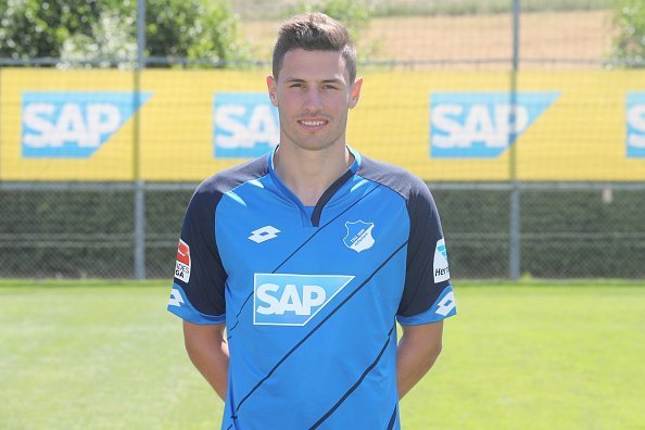 SINSHEIM, GERMANY - JULY 19: Fabian Schaer poses during the offical team presentation of TSG 1899 Hoffenheim on July 19, 2016 in Sinsheim, Germany. (Photo by Andreas Schlichter/Bongarts/Getty Images)