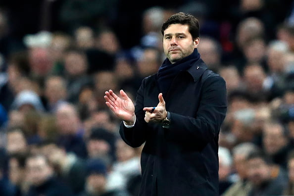 Tottenham Hotspur's Argentinian head coach Mauricio Pochettino gestures on the touchline during the UEFA Champions League group E football match between Tottenham Hotspur and Bayer Leverkusen at Wembley Stadium in north London on November 2, 2016. / AFP / Adrian DENNIS        (Photo credit should read ADRIAN DENNIS/AFP/Getty Images)