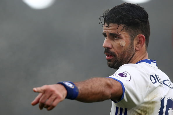 LONDON, ENGLAND - DECEMBER 17: Diego Costa of Chelsea during the Premier League match between Crystal Palace and Chelsea at Selhurst Park on December 17, 2016 in London, England.  (Photo by Clive Rose/Getty Images)