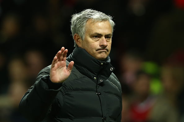 MANCHESTER, ENGLAND - DECEMBER 26:  Jose Mourinho, Manager of Manchester United reacts during the Premier League match between Manchester United and Sunderland at Old Trafford on December 26, 2016 in Manchester, England.  (Photo by Jan Kruger/Getty Images)