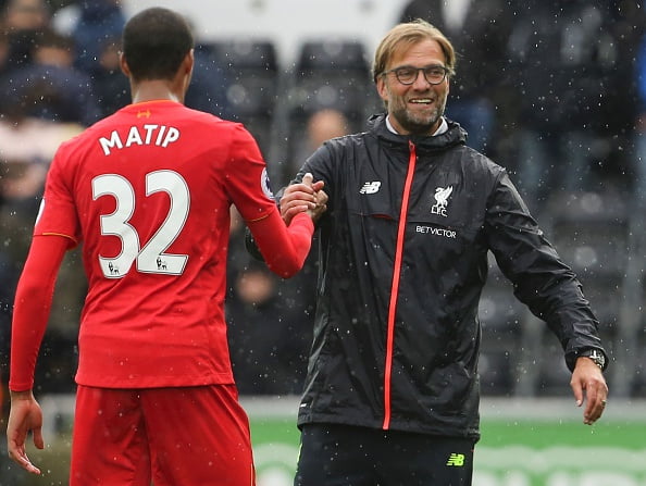 Liverpool's Matip set to be sidelined for around three weeks (Matip is seen in the photo)