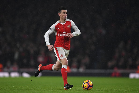 LONDON, ENGLAND - JANUARY 31:  Laurent Koscielny of Arsenal in action during the Premier League match between Arsenal and Watford at Emirates Stadium on January 31, 2017 in London, England.  (Photo by Mike Hewitt/Getty Images)