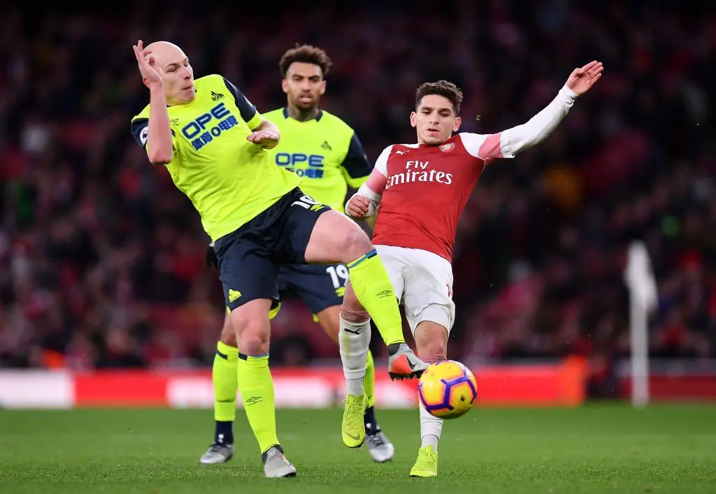 New Celtic signing Aaron Mooy in action against Arsenal