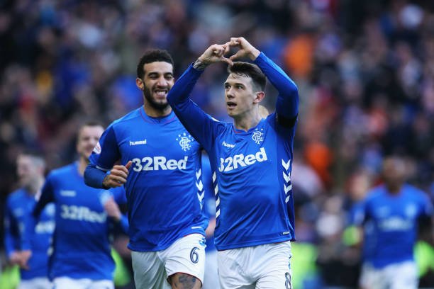 GLASGOW, SCOTLAND - DECEMBER 29:  Ryan Jack of Rangers celebrates scoring his teams first goal of the game during the Ladbrokes Scottish Premier League between Celtic and at Ibrox Stadium on December 29, 2018 in Glasgow, Scotland.  (Photo by Ian MacNicol/Getty Images)