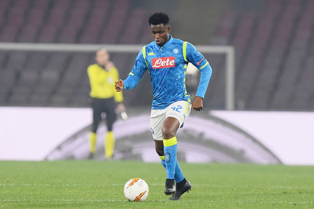 West Ham United set to compete with Leicester for Diawara who is in action for his former club Napoli in the photo