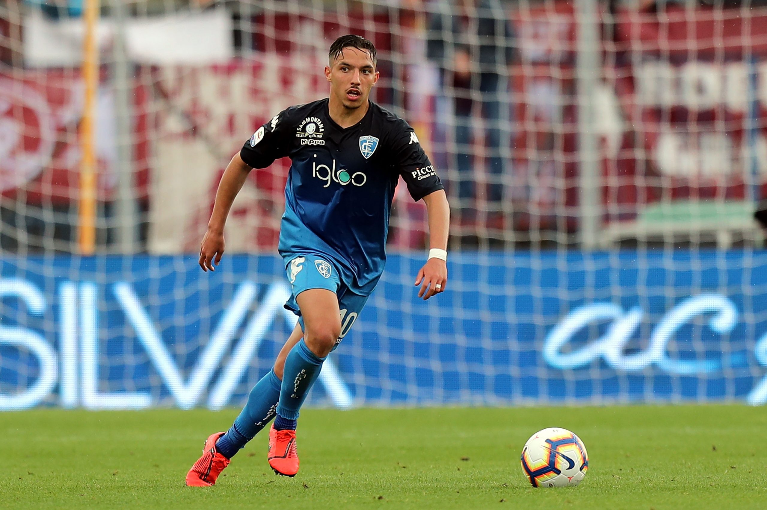 Ismael Bennacer of Empoli FC in action during the Serie A match between Empoli and Torino FC at Stadio Carlo Castellani on May 19, 2019 in Empoli, Italy.  (Photo by Gabriele Maltinti/Getty Images)