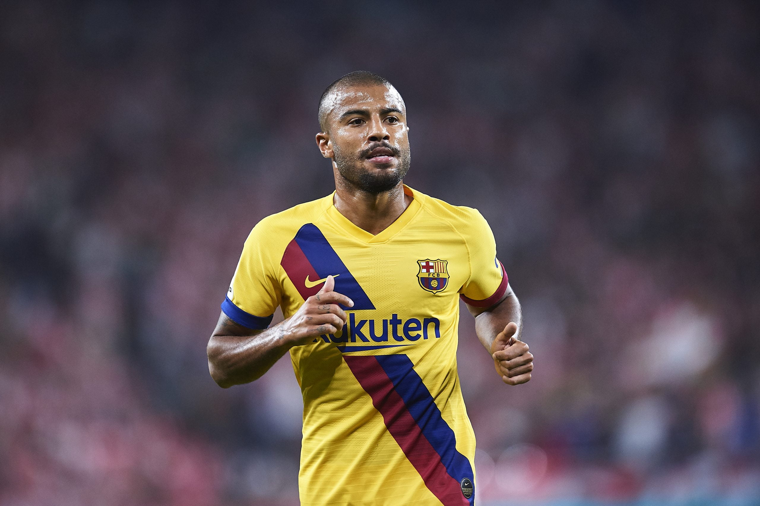 BILBAO, SPAIN - AUGUST 16: Rafinha Alcantara of FC Barcelona looks on during the Liga match between Athletic Club and FC Barcelona at San Mames Stadium on August 16, 2019 in Bilbao, Spain. (Photo by Juan Manuel Serrano Arce/Getty Images)