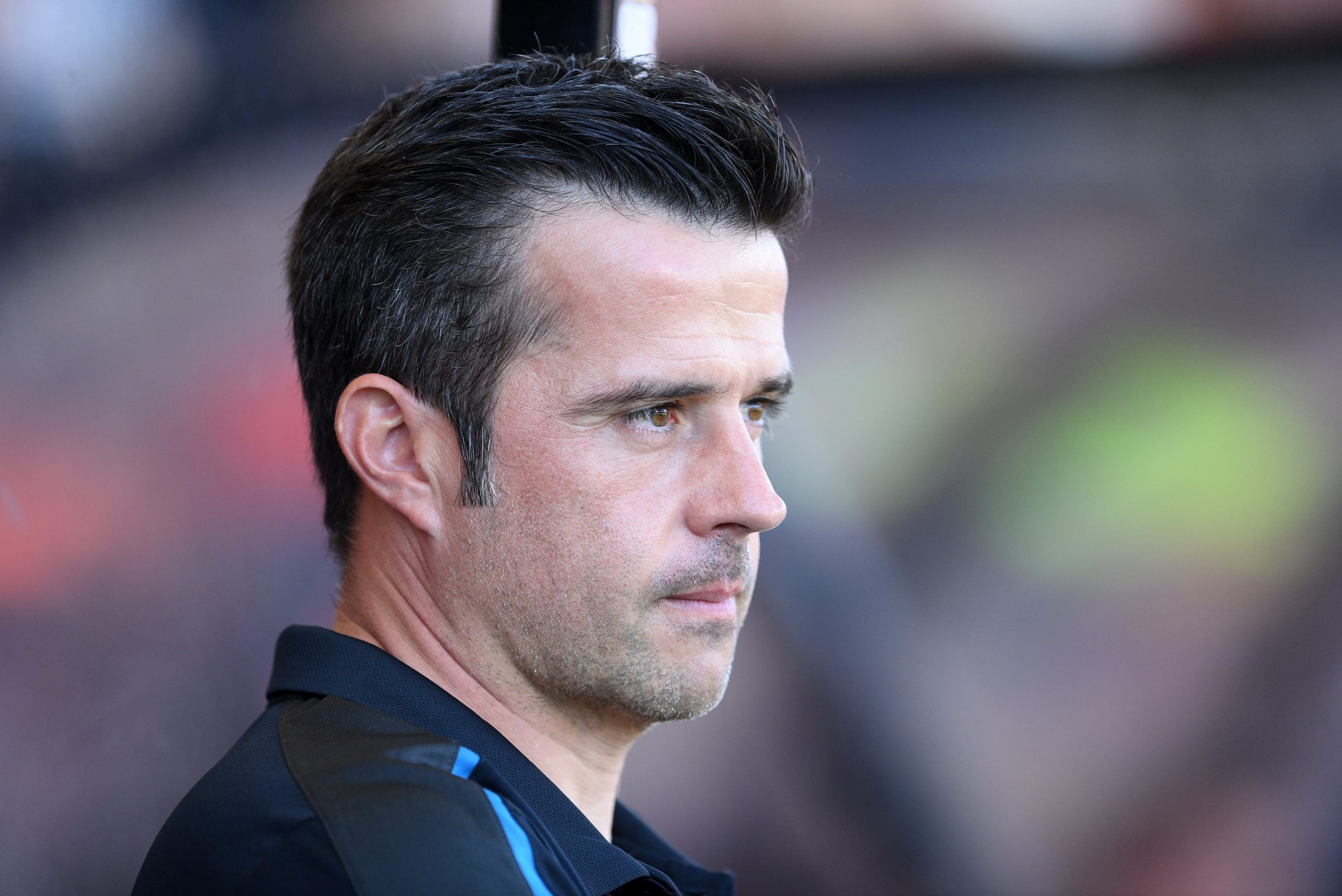 BOURNEMOUTH, ENGLAND - SEPTEMBER 15:  Marco Silva, Manager of Everton looks on prior to the Premier League match between AFC Bournemouth and Everton FC at Vitality Stadium on September 15, 2019 in Bournemouth, United Kingdom. (Photo by Harry Trump/Getty Images)