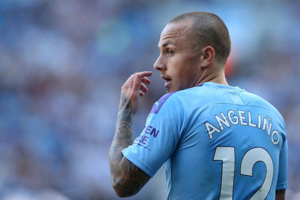 MANCHESTER, ENGLAND - SEPTEMBER 21: Angelino of Manchester City in action during the Premier League match between Manchester City and Watford FC at Etihad Stadium on September 21, 2019 in Manchester, United Kingdom. (Photo by Jan Kruger/Getty Images)