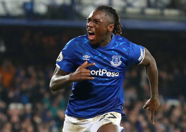 Paris Saint-Germain eyeing a £31m move for Everton's Kean who is celebrating in the picture