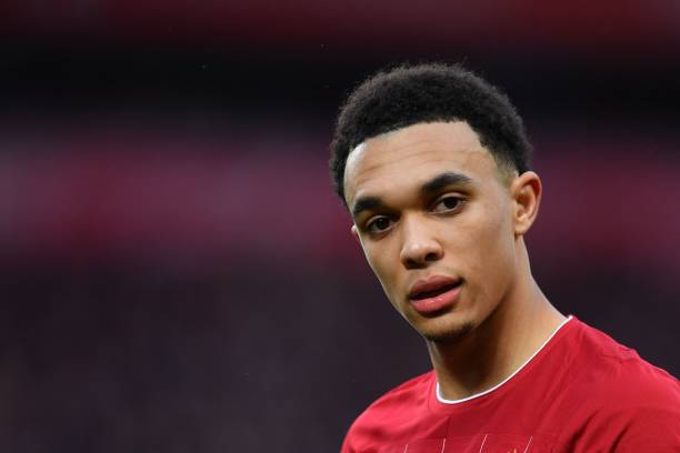 Liverpool's Alexander-Arnold set to be sidelined for four weeks (Alexander-Arnold is seen in the photo)