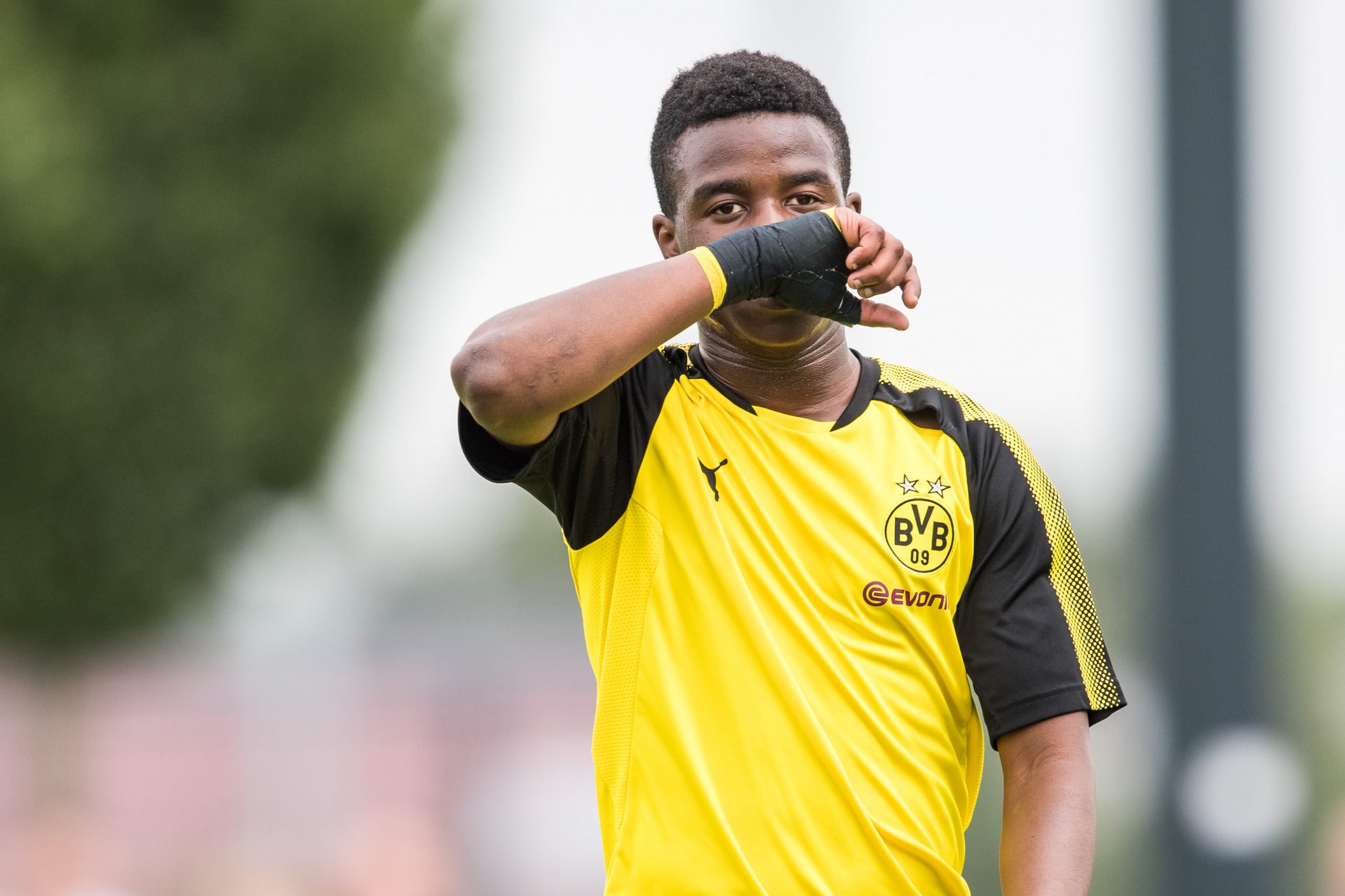 Borussia Dortmund chief willing to put his faith on Moukoko who is seen in the picture