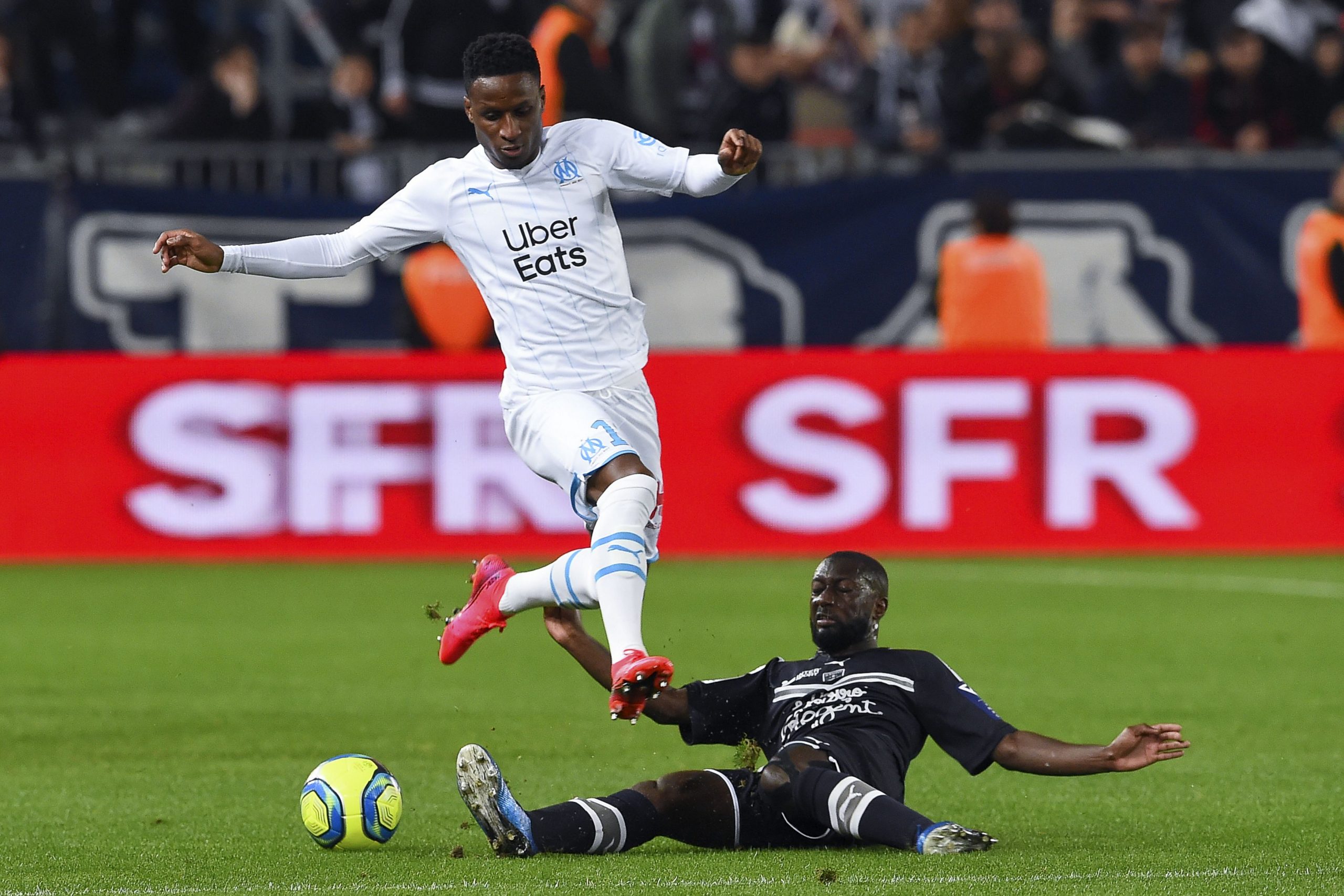Newcastle United face fierce competition in pursuit of Bouna Sarr who is in action in the photo