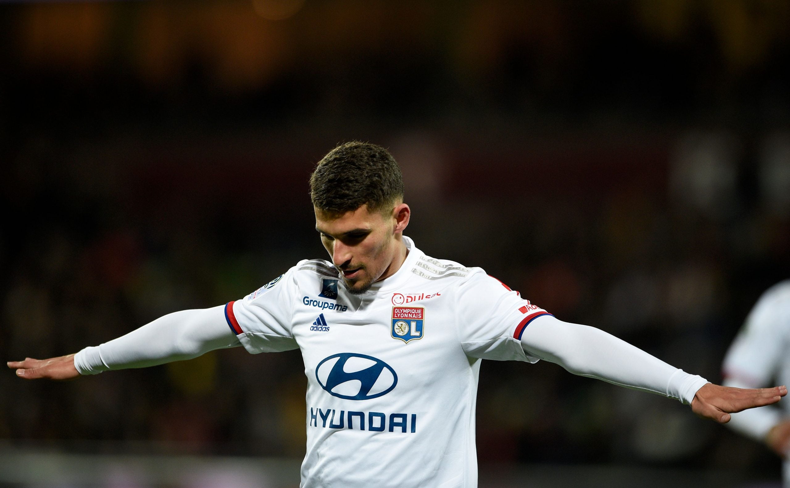 Manchester City locked in a three-way battle for Houssem Aouar who is seen in the picture
