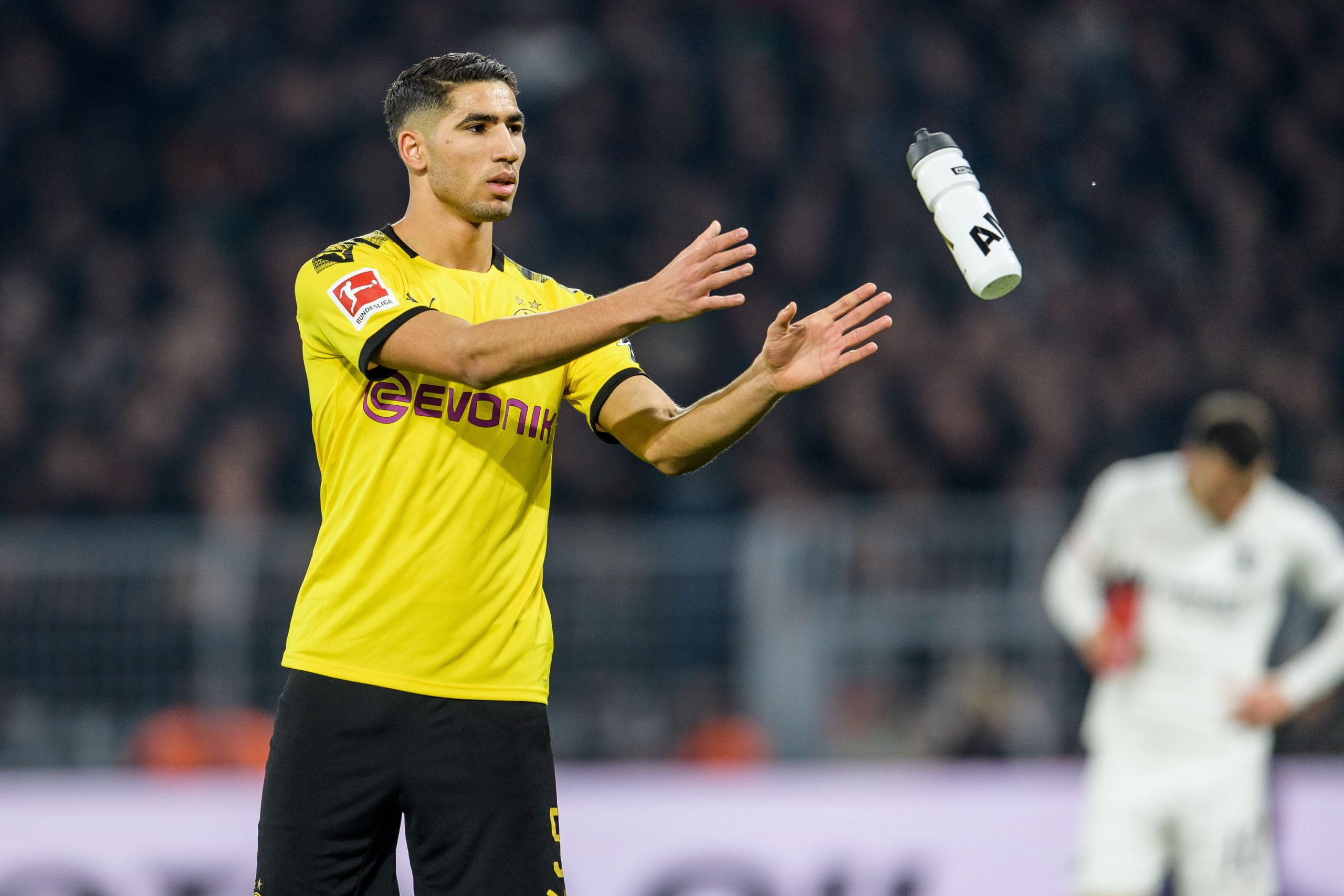 Manchester City keeping a keen aye on Achraf Hakimi who is seen in the photo