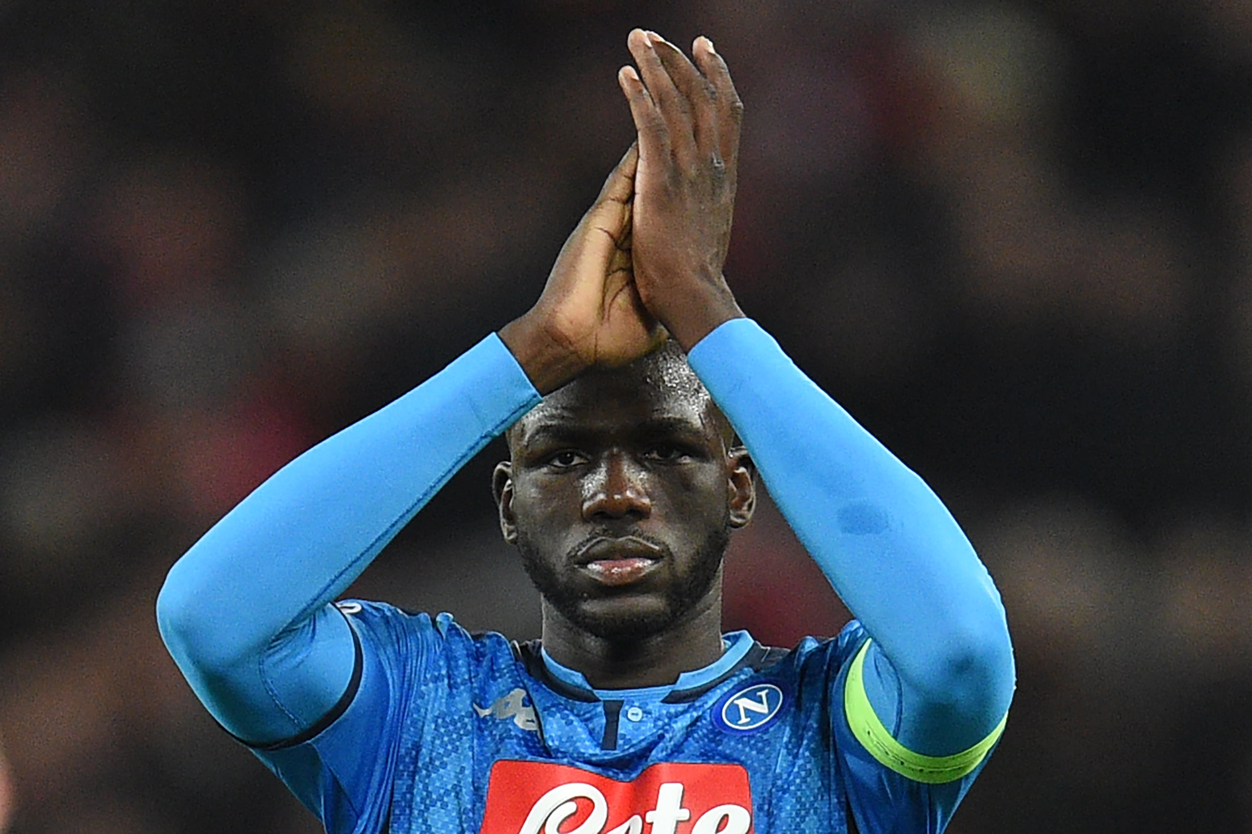 Liverpool are in hot pursuit of Kalidou Koulibaly who is clapping in the photo