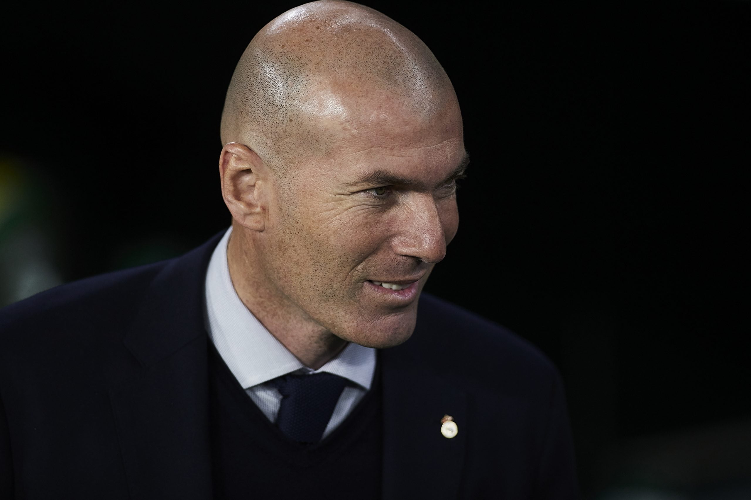 Predicted 4-3-3 Real Madrid Lineup Vs Barcelona (Madrid boss Zinedine Zidane seen in the picture)