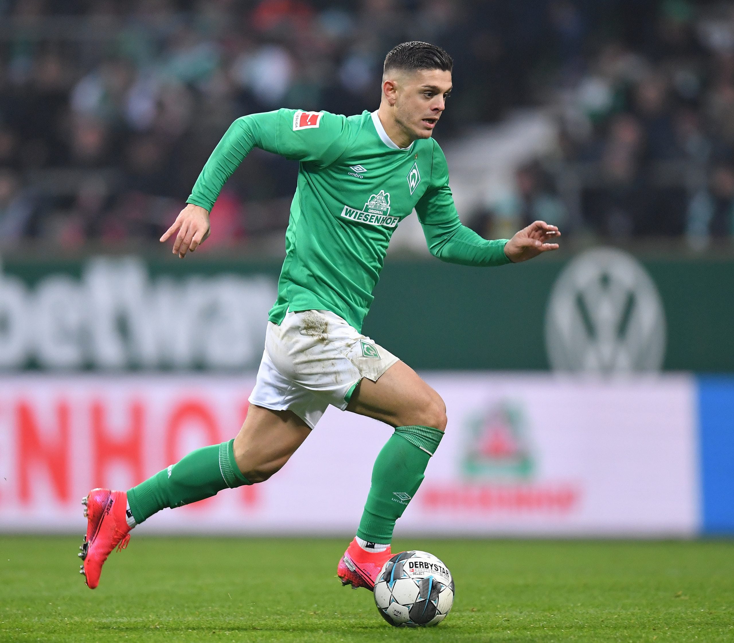 Aston Villa Interested In Milot Rashica - Rashica in action during a match