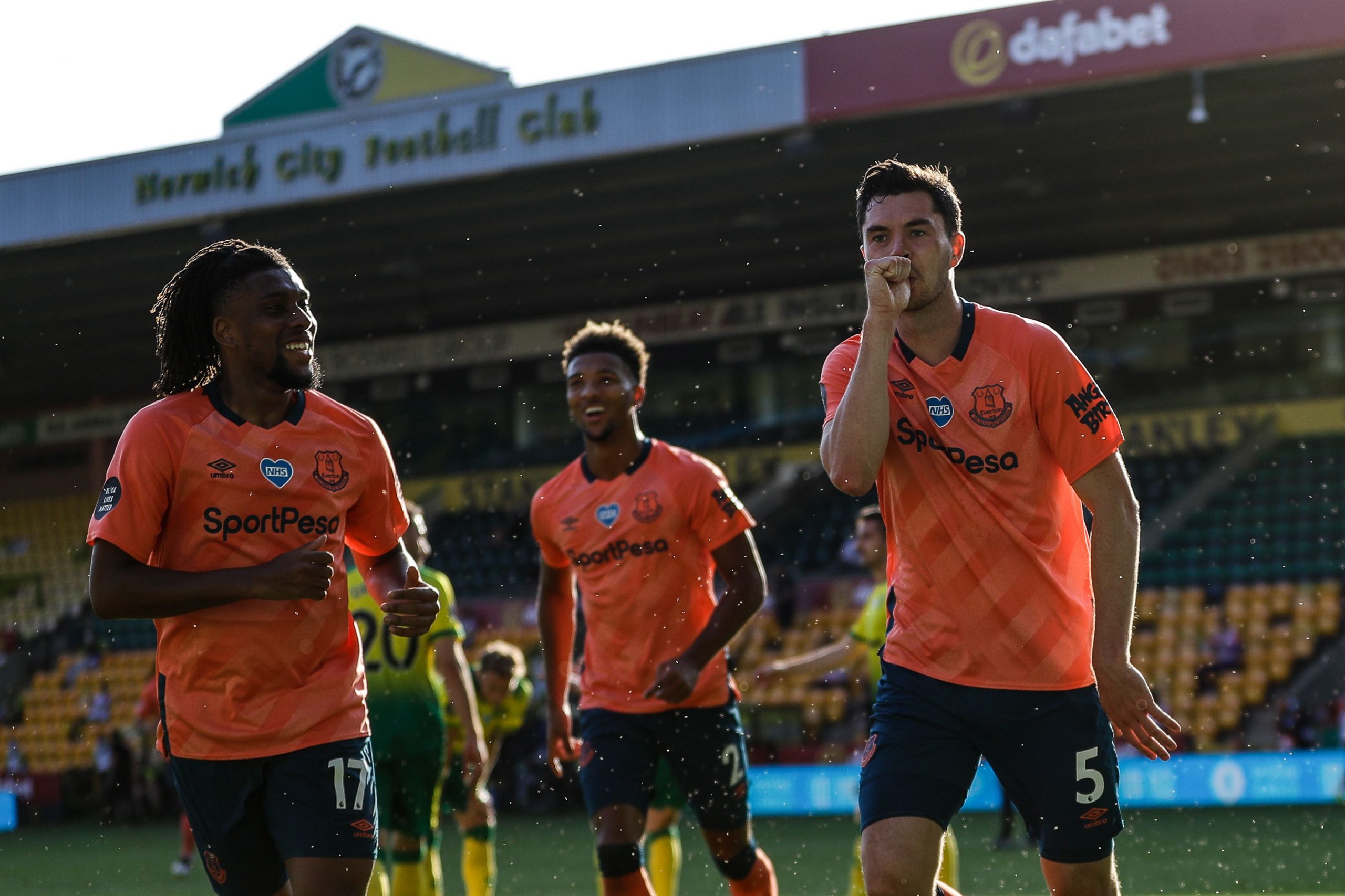Everton Player Ratings Vs Norwich City - Keane celebrates his goal