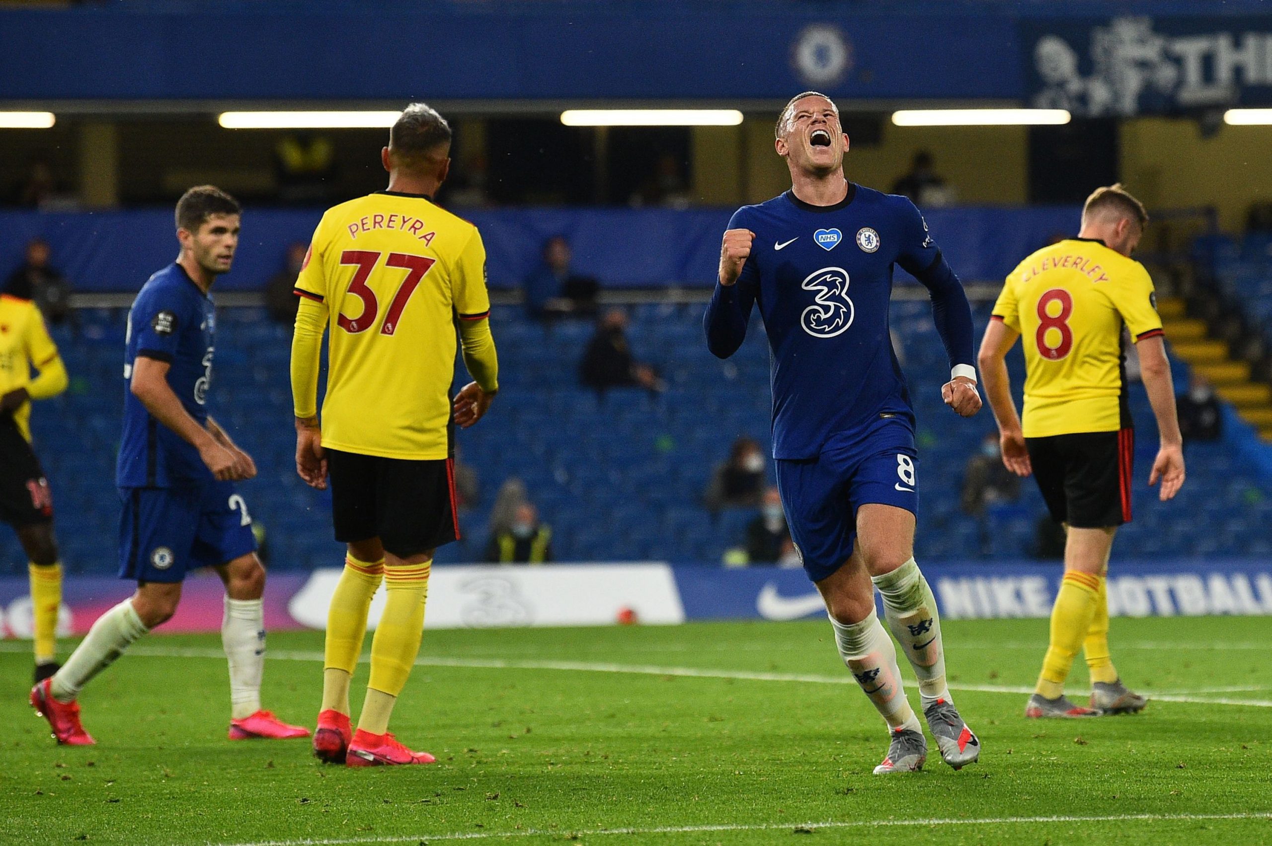 Chelsea Player Ratings Vs Watford - Barkley celebrates his goal