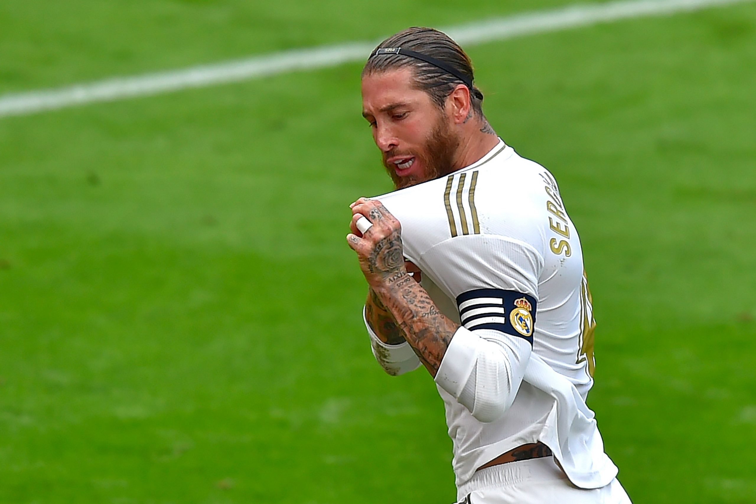 Real Madrid Player Ratings Vs Athletic Bilbao - Ramos celebrates his goal