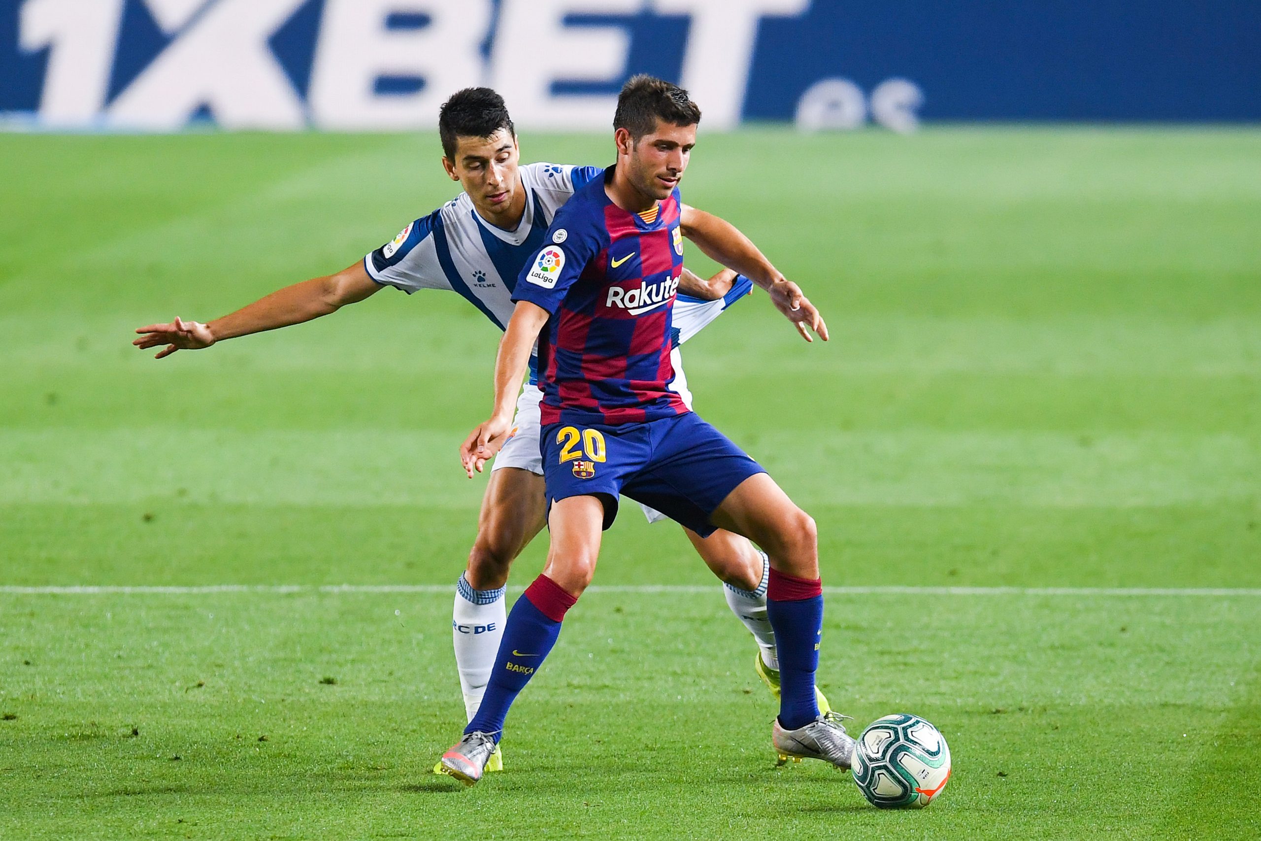Barcelona Player Ratings Vs Espanyol - Sergi Roberto on the ball