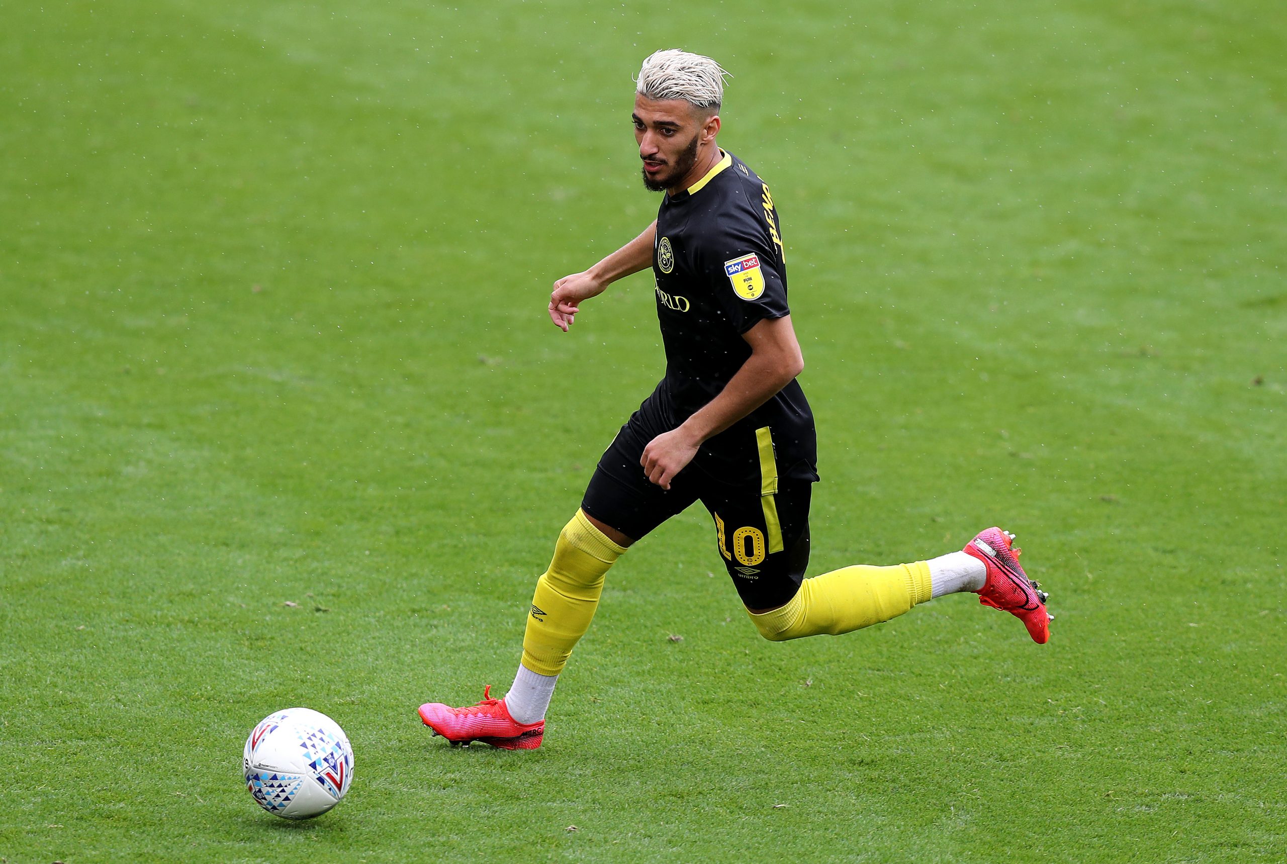 Aston Villa eyeing a late move for Said Benrahma who is in action in the photo