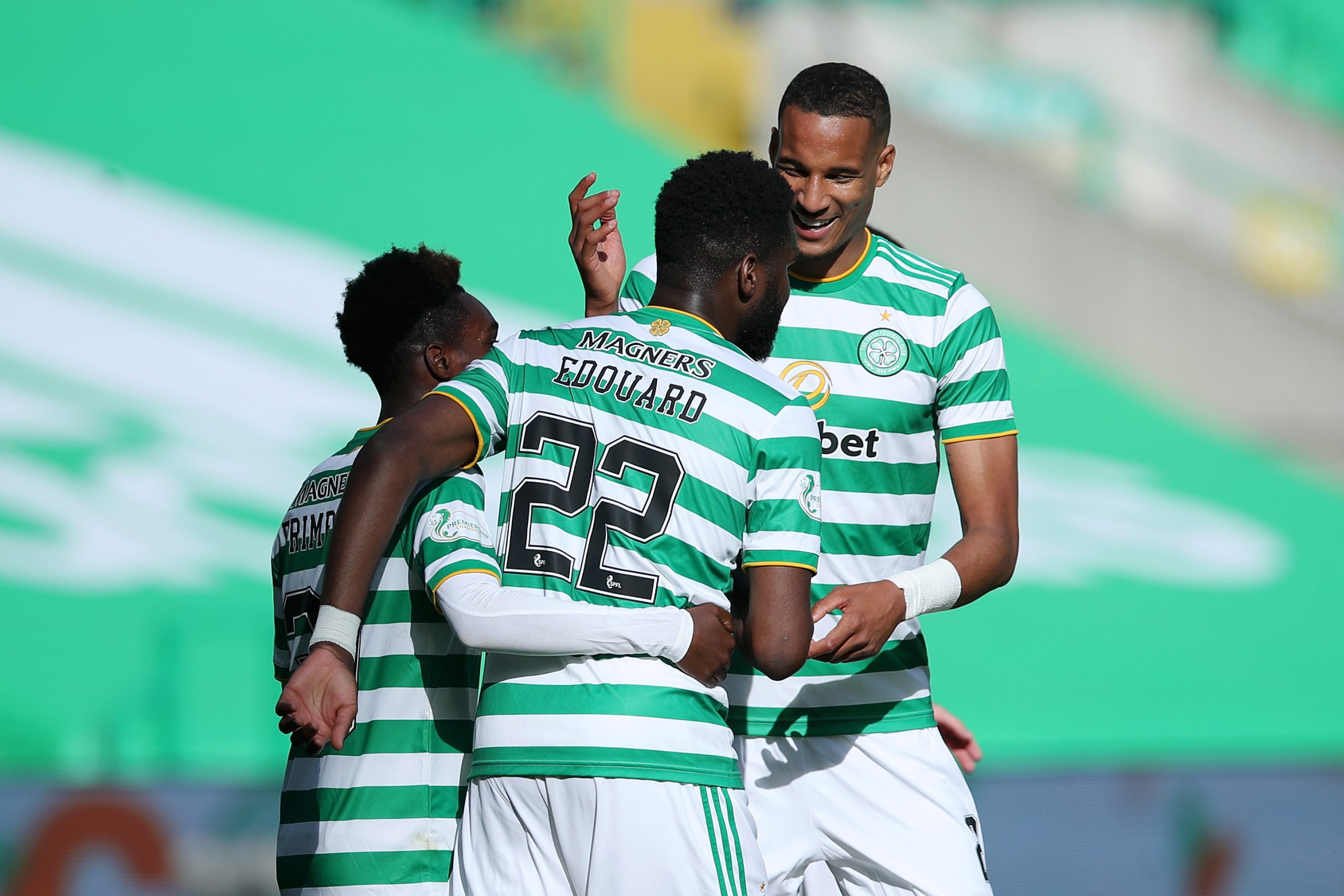 Celtic Player Ratings Vs Hamilton Academical - Edouard celebrates his goal