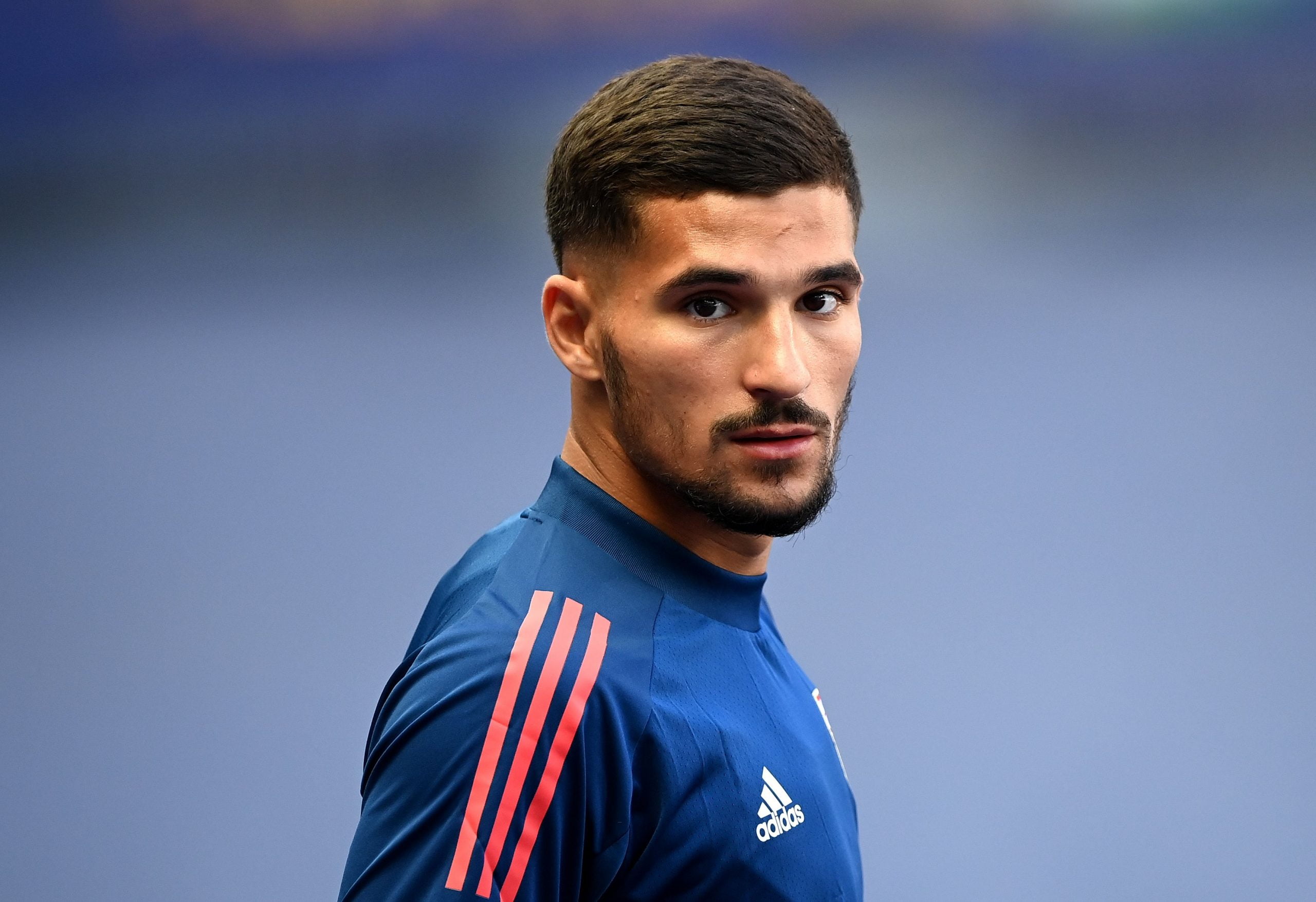 Manchester City locked in a three-way battle for Houssem Aouar who is seen in the photo