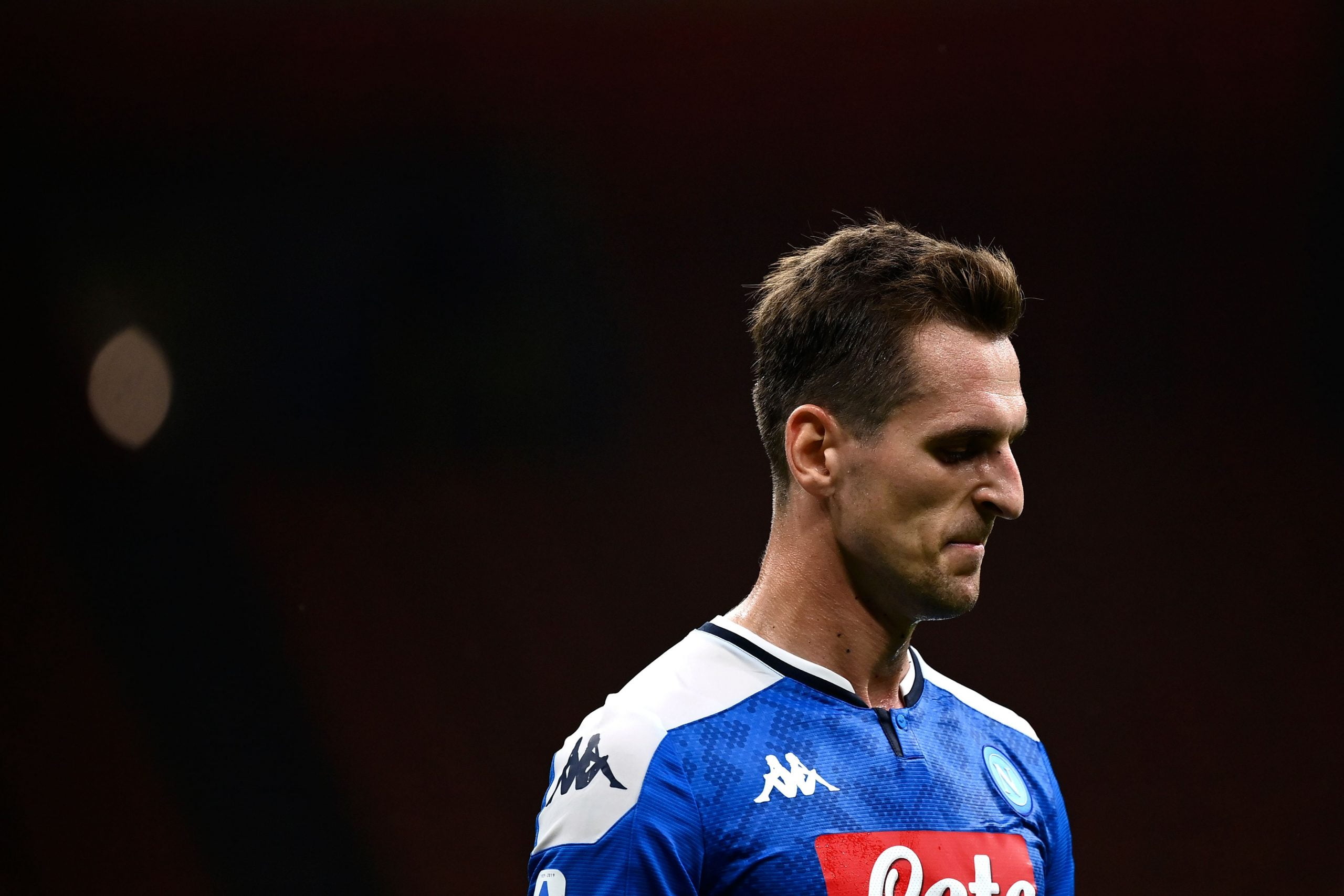 Tottenham Hotspur facing fierce competition in pursuit of Milik who is seen in the photo