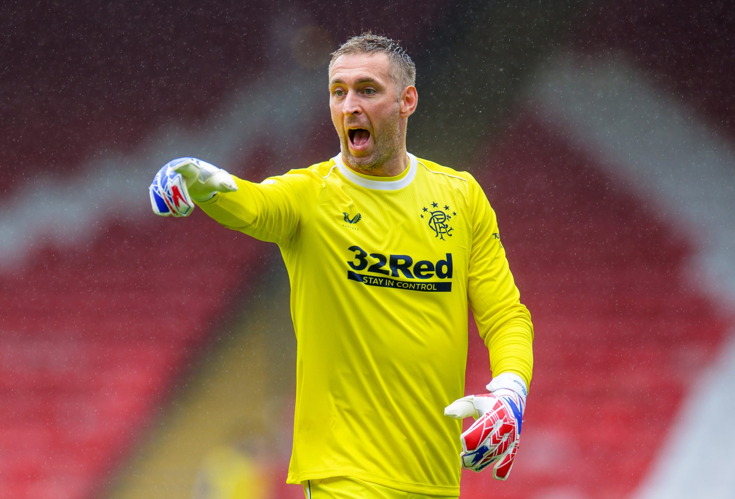 Rangers Refuse To Rule Out Giving Allan McGregor A Contract - McGregor gestures